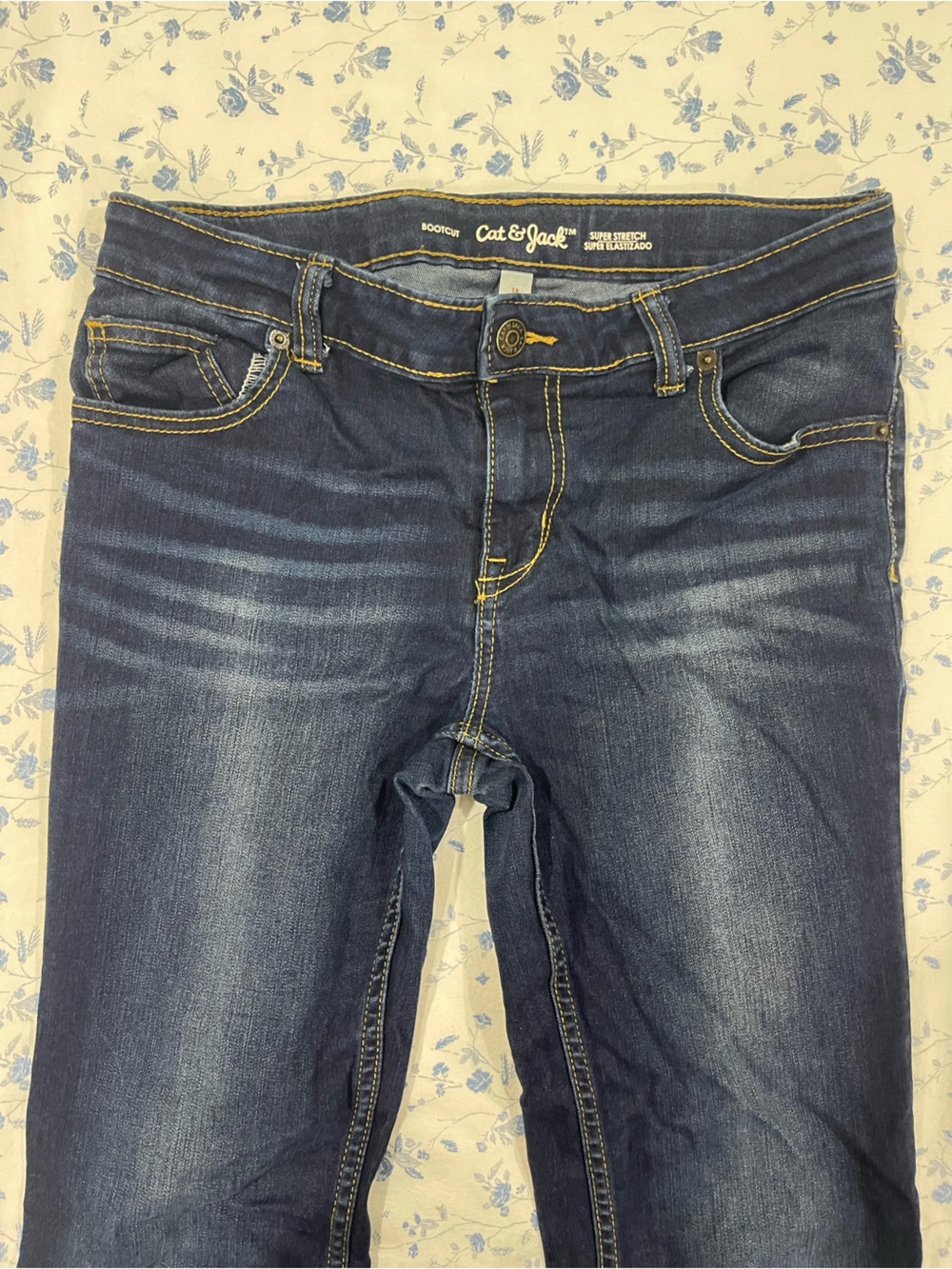 Cat & Jack Dark Blue Super Stretch Skinny Jeans